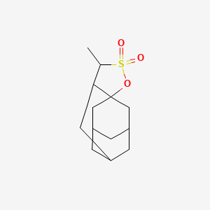 molecular formula C13H20O3S B2391899 4-methyl-2-oxa-3λ6-thiatetracyclo[7.3.1.17,11.01,5]tetradecane 3,3-dioxide CAS No. 106087-94-9