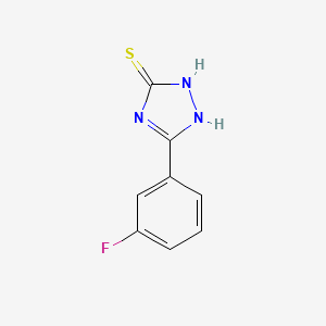 molecular formula C8H6FN3S B2391929 5-(3-fluorophenyl)-4H-1,2,4-triazole-3-thiol CAS No. 306298-82-8