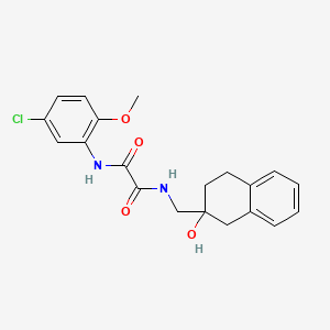 molecular formula C20H21ClN2O4 B2392024 N1-(5-chloro-2-methoxyphenyl)-N2-((2-hydroxy-1,2,3,4-tetrahydronaphthalen-2-yl)methyl)oxalamide CAS No. 1421501-00-9