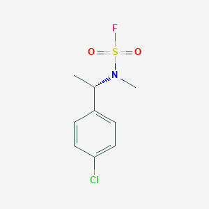 molecular formula C9H11ClFNO2S B2392083 N-[(1S)-1-(4-Chlorophenyl)ethyl]-N-methylsulfamoyl fluoride CAS No. 2411180-92-0