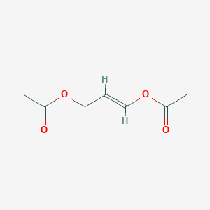 molecular formula C7H10O4 B239209 1-Propene-1,3-diol, diacetate CAS No. 1945-91-1