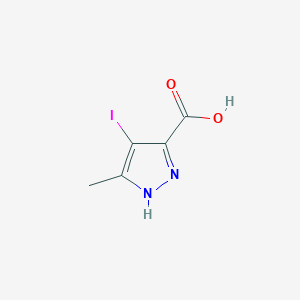 B2392124 4-iodo-3-methyl-1H-pyrazole-5-carboxylic acid CAS No. 402-61-9; 861553-53-9