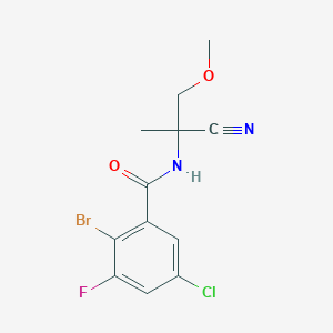 2-bromo-5-chloro-N-(1-cyano-2-methoxy-1-methylethyl)-3-fluorobenzamide