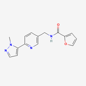 N-((6-(1-methyl-1H-pyrazol-5-yl)pyridin-3-yl)methyl)furan-2-carboxamide
