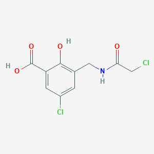 5-Chloro-3-{[(chloroacetyl)amino]methyl}-2-hydroxybenzoic acid