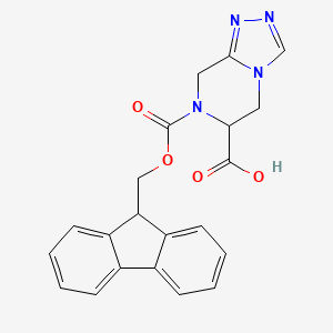 7-(9H-Fluoren-9-ylmethoxycarbonyl)-6,8-dihydro-5H-[1,2,4]triazolo[4,3-a]pyrazine-6-carboxylic acid