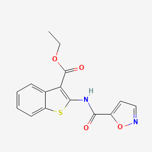 Ethyl 2-(isoxazole-5-carboxamido)benzo[b]thiophene-3-carboxylate