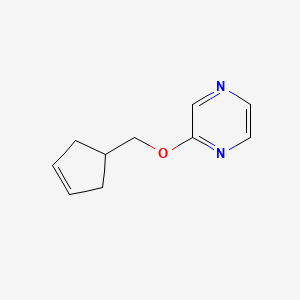 2-[(Cyclopent-3-en-1-yl)methoxy]pyrazine