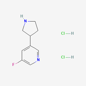 3-Fluoro-5-(pyrrolidin-3-yl)pyridine dihydrochloride