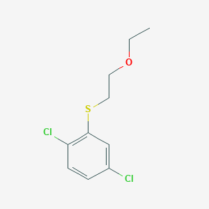 molecular formula C10H12Cl2OS B2392201 2,5-Dichlorophenyl 2-ethoxyethylsulfide CAS No. 1624268-48-9