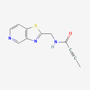 N-([1,3]Thiazolo[4,5-c]pyridin-2-ylmethyl)but-2-ynamide