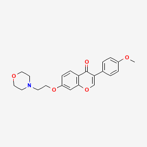 3-(4-Methoxyphenyl)-7-(2-morpholin-4-ylethoxy)chromen-4-one