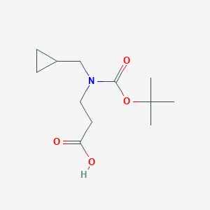 3-[Cyclopropylmethyl-[(2-methylpropan-2-yl)oxycarbonyl]amino]propanoic acid
