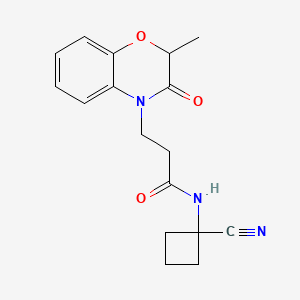 N-(1-cyanocyclobutyl)-3-(2-methyl-3-oxo-3,4-dihydro-2H-1,4-benzoxazin-4-yl)propanamide