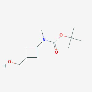 molecular formula C11H21NO3 B2392212 tert-Butyl N-[3-(hydroxymethyl)cyclobutyl]-N-methylcarbamate CAS No. 2059939-46-5