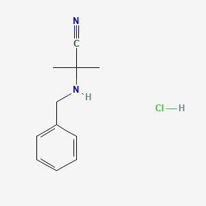 2-(Benzylamino)-2-methylpropanenitrile hydrochloride