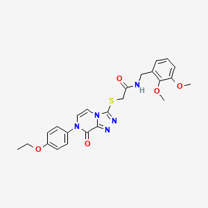 N-[(2,3-dimethoxyphenyl)methyl]-2-[[7-(4-ethoxyphenyl)-8-oxo-[1,2,4]triazolo[4,3-a]pyrazin-3-yl]sulfanyl]acetamide
