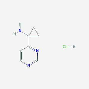 1-(Pyrimidin-4-yl)cyclopropan-1-amine hydrochloride