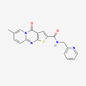 7-methyl-4-oxo-N-(pyridin-2-ylmethyl)-4H-pyrido[1,2-a]thieno[2,3-d]pyrimidine-2-carboxamide