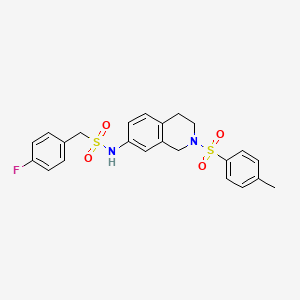 1-(4-fluorophenyl)-N-(2-tosyl-1,2,3,4-tetrahydroisoquinolin-7-yl)methanesulfonamide