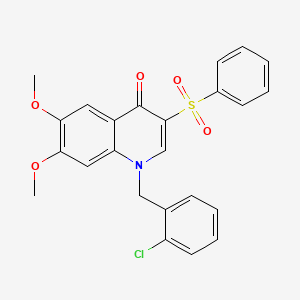 1-(2-chlorobenzyl)-6,7-dimethoxy-3-(phenylsulfonyl)quinolin-4(1H)-one