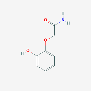 molecular formula C8H9NO3 B2392258 2-(2-Hydroxyphenoxy)acetamide CAS No. 34919-87-4