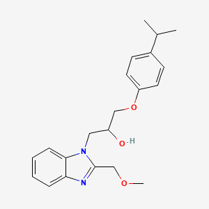 1-[2-(Methoxymethyl)benzimidazolyl]-3-[4-(methylethyl)phenoxy]propan-2-ol
