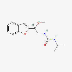 B2392308 1-(2-(Benzofuran-2-yl)-2-methoxyethyl)-3-isopropylurea CAS No. 2034557-00-9