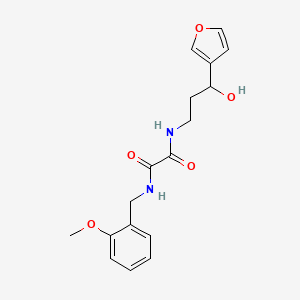 molecular formula C17H20N2O5 B2392316 N1-(3-(furan-3-yl)-3-hydroxypropyl)-N2-(2-methoxybenzyl)oxalamide CAS No. 1428347-72-1