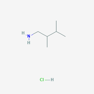 molecular formula C6H16ClN B2392324 2,3-Dimethylbutan-1-amine hydrochloride CAS No. 89585-12-6