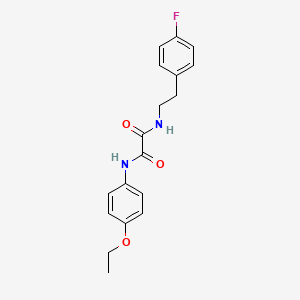 molecular formula C18H19FN2O3 B2392344 N1-(4-ethoxyphenyl)-N2-(4-fluorophenethyl)oxalamide CAS No. 899956-31-1