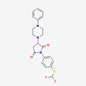 1-(4-((Difluoromethyl)thio)phenyl)-3-(4-phenylpiperazin-1-yl)pyrrolidine-2,5-dione