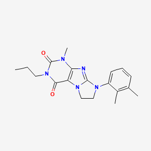8-(2,3-Dimethylphenyl)-1-methyl-3-propyl-1,3,5-trihydroimidazolidino[1,2-h]pur ine-2,4-dione