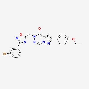molecular formula C22H17BrN6O3 B2392371 N-(2,4-dimethylphenyl)-N'-[1-(methylsulfonyl)-2,3-dihydro-1H-indol-6-yl]urea CAS No. 1251615-80-1