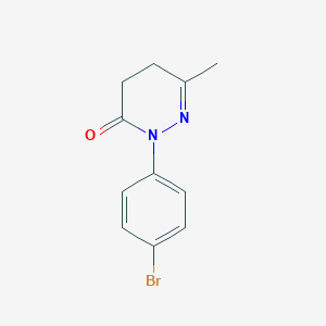 molecular formula C11H11BrN2O B2392406 2-(4-bromophenyl)-6-methyl-4,5-dihydropyridazin-3(2H)-one CAS No. 99853-01-7