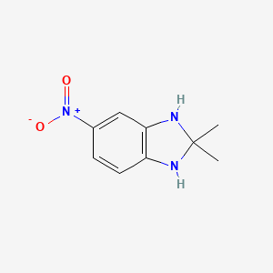 molecular formula C9H11N3O2 B2392411 2,2-Dimethyl-5-nitro-2,3-dihydro-1H-benzimidazole CAS No. 1935558-95-4; 306935-58-0