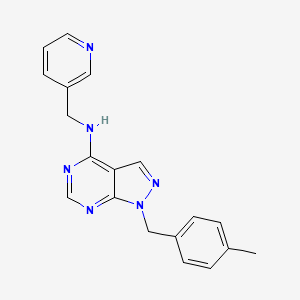 molecular formula C19H18N6 B2392446 1-(4-methylbenzyl)-N-(pyridin-3-ylmethyl)-1H-pyrazolo[3,4-d]pyrimidin-4-amine CAS No. 903185-46-6