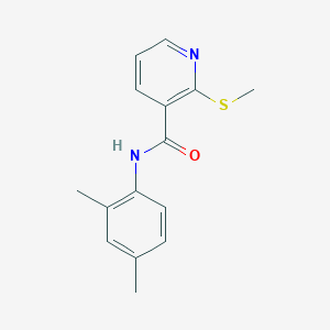 molecular formula C15H16N2OS B2392454 N-(2,4-dimethylphenyl)-2-methylsulfanylpyridine-3-carboxamide CAS No. 804491-78-9