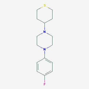 molecular formula C15H21FN2S B2392459 1-(4-Fluorophenyl)-4-(thian-4-yl)piperazine CAS No. 2327244-94-8