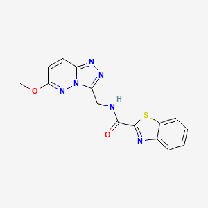 molecular formula C15H12N6O2S B2392493 N-((6-methoxy-[1,2,4]triazolo[4,3-b]pyridazin-3-yl)methyl)benzo[d]thiazole-2-carboxamide CAS No. 2320959-04-2
