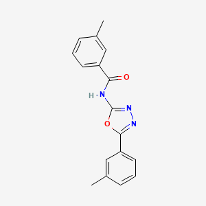 molecular formula C17H15N3O2 B2392511 3-methyl-N-[5-(3-methylphenyl)-1,3,4-oxadiazol-2-yl]benzamide CAS No. 904067-31-8