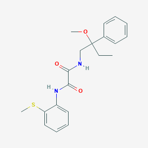 molecular formula C20H24N2O3S B2392515 N1-(2-methoxy-2-phenylbutyl)-N2-(2-(methylthio)phenyl)oxalamide CAS No. 1704664-08-3