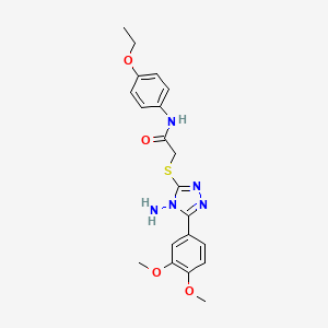 2-{[4-amino-5-(3,4-dimethoxyphenyl)-4H-1,2,4-triazol-3-yl]sulfanyl}-N-(4-ethoxyphenyl)acetamide