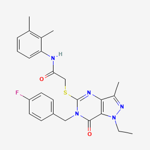N-(2,3-dimethylphenyl)-2-((1-ethyl-6-(4-fluorobenzyl)-3-methyl-7-oxo-6,7-dihydro-1H-pyrazolo[4,3-d]pyrimidin-5-yl)thio)acetamide