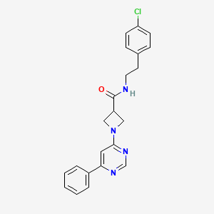 N-(4-chlorophenethyl)-1-(6-phenylpyrimidin-4-yl)azetidine-3-carboxamide