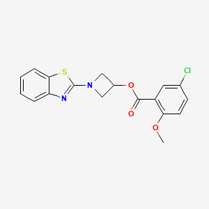 1-(Benzo[d]thiazol-2-yl)azetidin-3-yl 5-chloro-2-methoxybenzoate