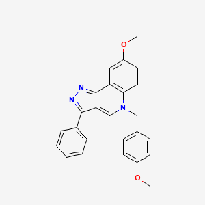 8-ethoxy-5-(4-methoxybenzyl)-3-phenyl-5H-pyrazolo[4,3-c]quinoline