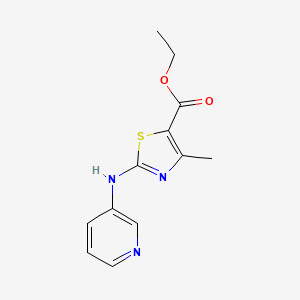B2392607 Ethyl 4-methyl-2-[(pyridin-3-yl)amino]-1,3-thiazole-5-carboxylate CAS No. 1797296-50-4