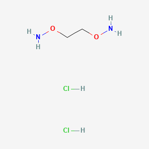 molecular formula C2H9ClN2O2 B2392672 O,O'-(Ethane-1,2-diyl)bis(hydroxylamine) dihydrochloride CAS No. 104845-83-2