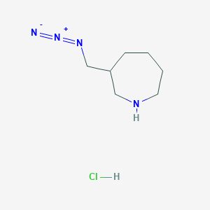 molecular formula C7H15ClN4 B2392676 3-(azidomethyl)azepane hydrochloride CAS No. 2138426-62-5